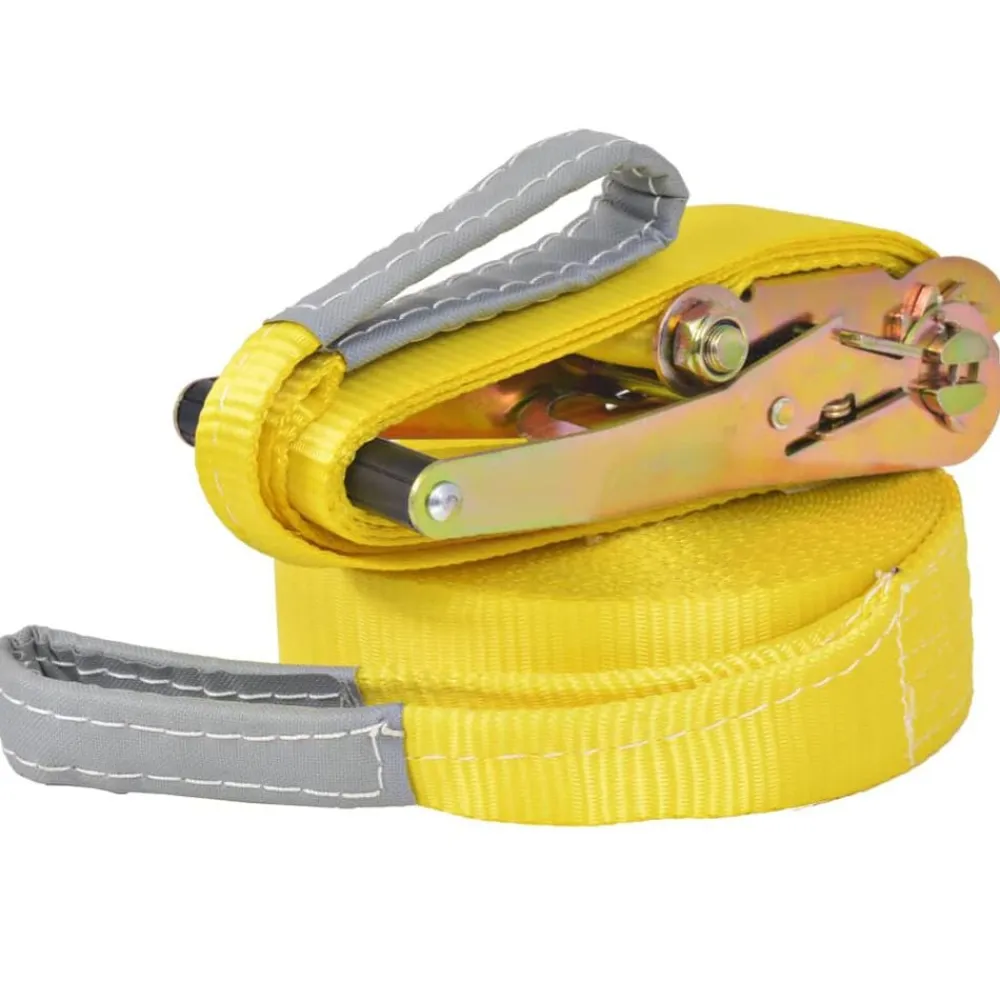 vidaXL Slackline 15 m x 50 mm 150 kg Amarillo Clearance