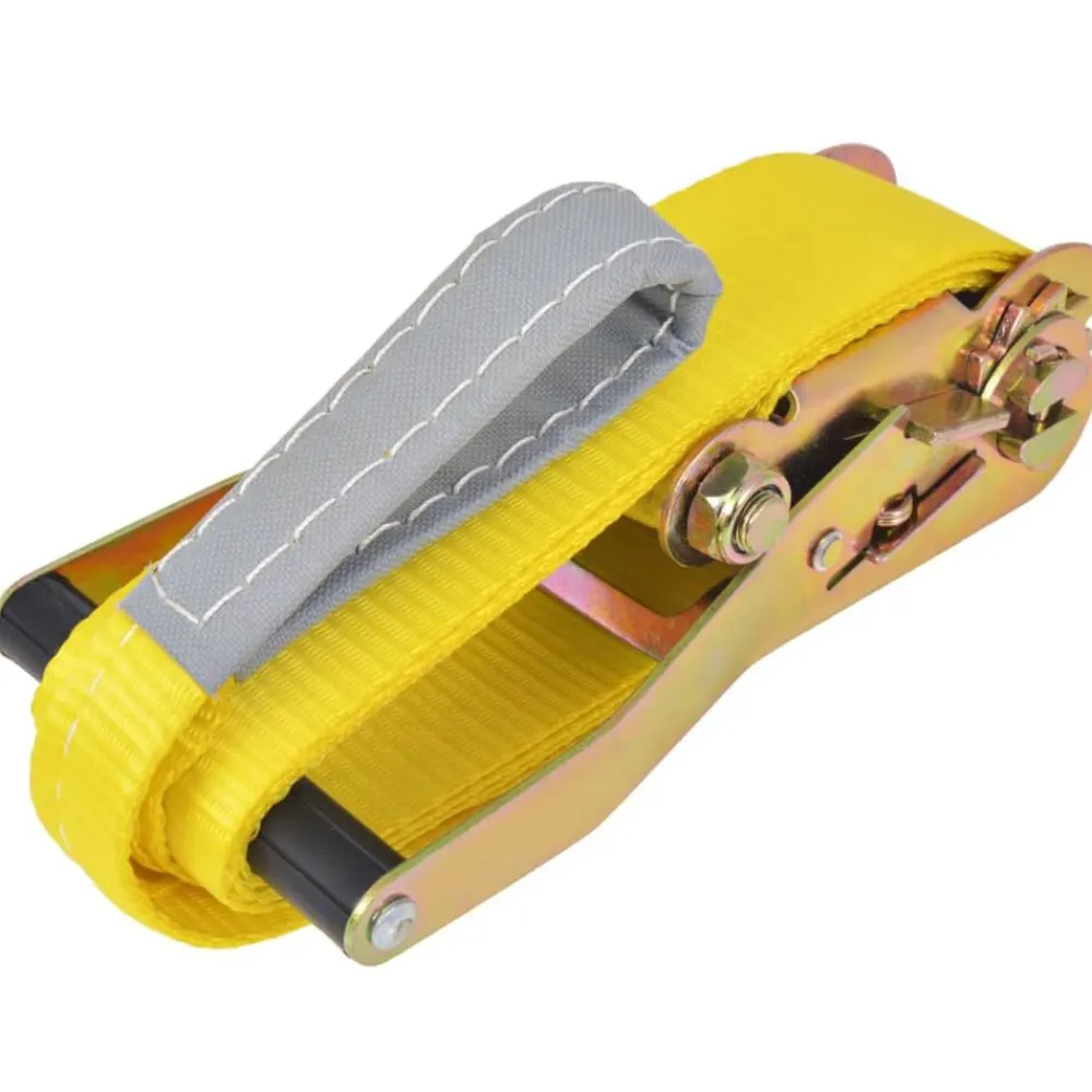 vidaXL Slackline 15 m x 50 mm 150 kg Amarillo Clearance