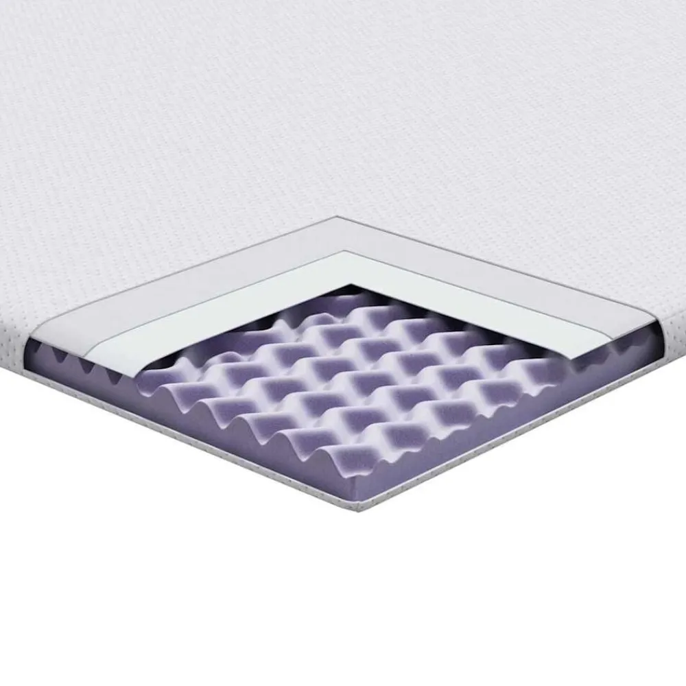 vidaXL Sobrecolchón 80 x 200 cm Tela jacquard Clearance