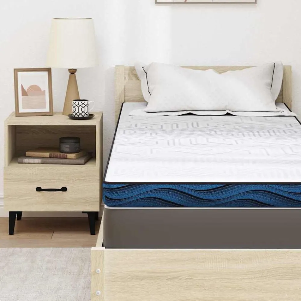 vidaXL Ropa De Casa-Sobrecolchón 70 x 200 cm Tela Jacquard