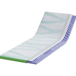 vidaXL Sobrecolchón y verde 70 x 200 cm Tela jacquard Online