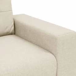vidaXL Sofá 2 pcs Beige 221 x 80 x 80 cm Tejido mezcla de lino Outlet