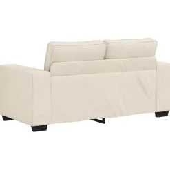 vidaXL Sofá 2 pcs Beige 221 x 80 x 82 cm Tejido mezcla de lino
