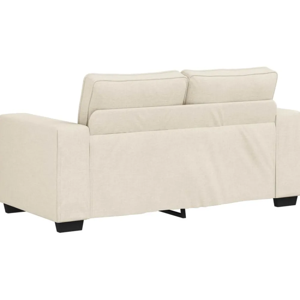 vidaXL Sofá 2 pcs Beige 221 x 80 x 82 cm Tejido mezcla de lino