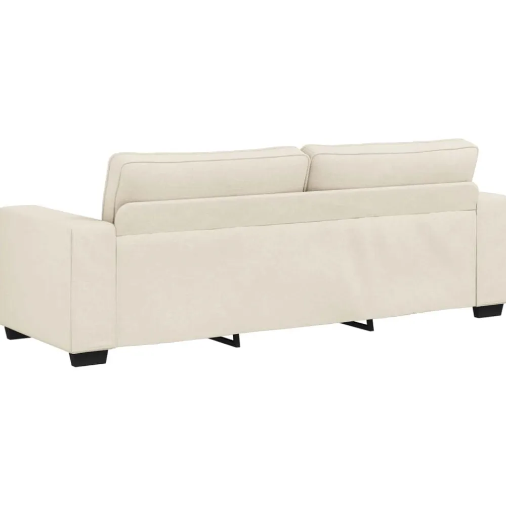 vidaXL Sofá 2 pcs Beige 221 x 80 x 82 cm Tejido mezcla de lino