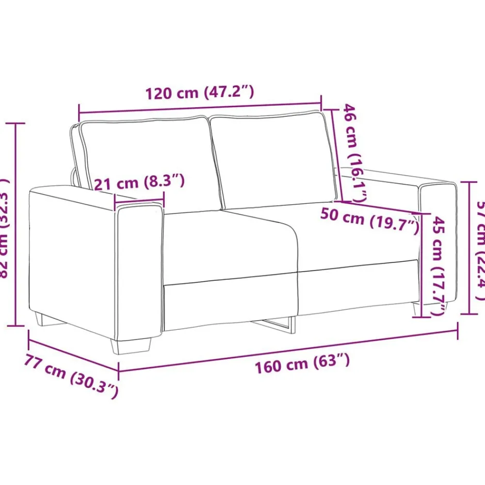 vidaXL Sofá 2 pcs Beige 221 x 80 x 82 cm Tejido mezcla de lino