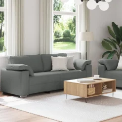 vidaXL Sofás-Sofá 2 pcs 219 x 80 x 82 cm tela
