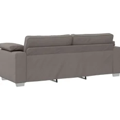 vidaXL Sofás-Sofá 3 pcs 219 x 80 x 82 cm Tejido mezcla de lino