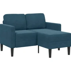 vidaXL Sofás-Sofá 2 plazas con chaise longue en forma L 125 cm