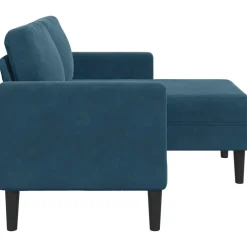 vidaXL Sofás-Sofá 2 plazas con chaise longue en forma L 125 cm