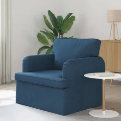 vidaXL Sofá 84 x 80 x 85 cm tela Azul Clearance