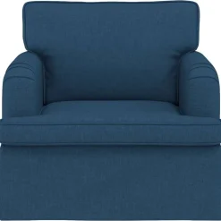 vidaXL Sofá 84 x 80 x 85 cm tela Azul Clearance