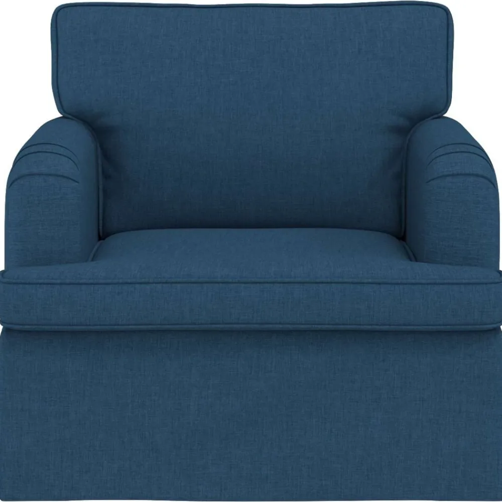 vidaXL Sofá 84 x 80 x 85 cm tela Azul Clearance