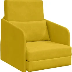 vidaXL Sofá cama 65 x 80 x 83 cm Terciopelo Amarillo Best