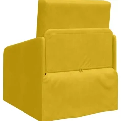 vidaXL Sofá cama 65 x 80 x 83 cm Terciopelo Amarillo Best