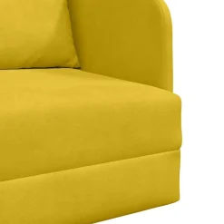 vidaXL Sofá cama 65 x 80 x 83 cm Terciopelo Amarillo Best