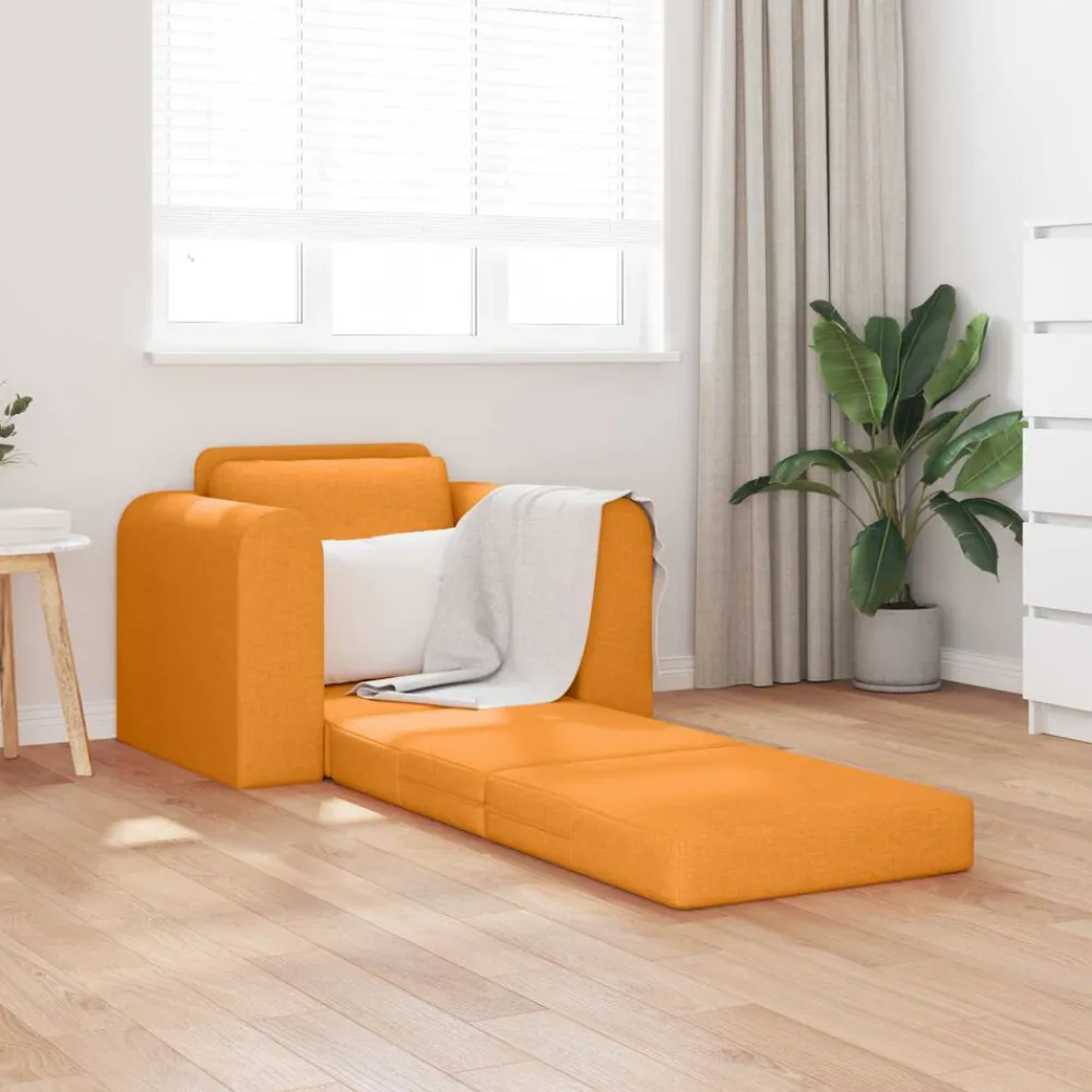 vidaXL Sofá cama 98 x 71 x 83 cm tela Amarillo oscuro Best