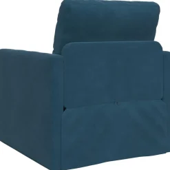 vidaXL Sofá cama 74 x 77 x 81 cm Terciopelo Azul