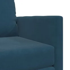 vidaXL Sofá cama 74 x 77 x 81 cm Terciopelo Azul