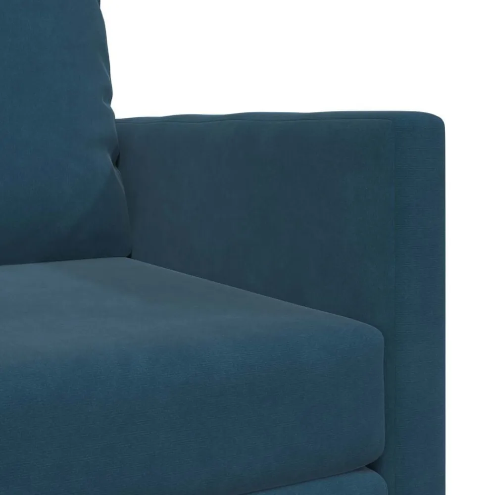 vidaXL Sofá cama 74 x 77 x 81 cm Terciopelo Azul