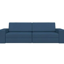 vidaXL Sofá cama marino 245 x 78 x 77 cm tela Azul