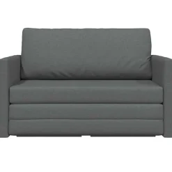 vidaXL Sofá cama 110cm tela Gris oscuro Online