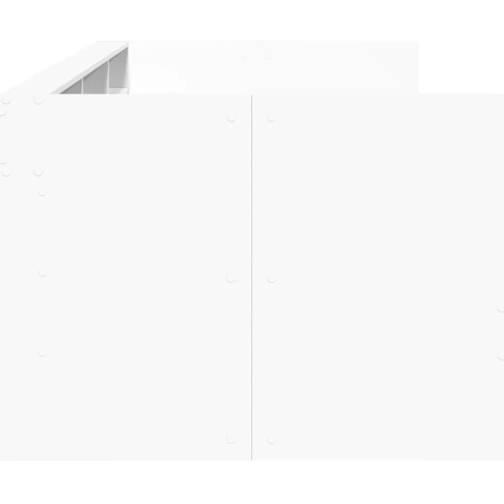 vidaXL Sofá cama con cajones sin colchón 100x200 cm Blanco Sale