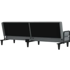 vidaXL Sofás-Sofá cama con reposabrazos tela