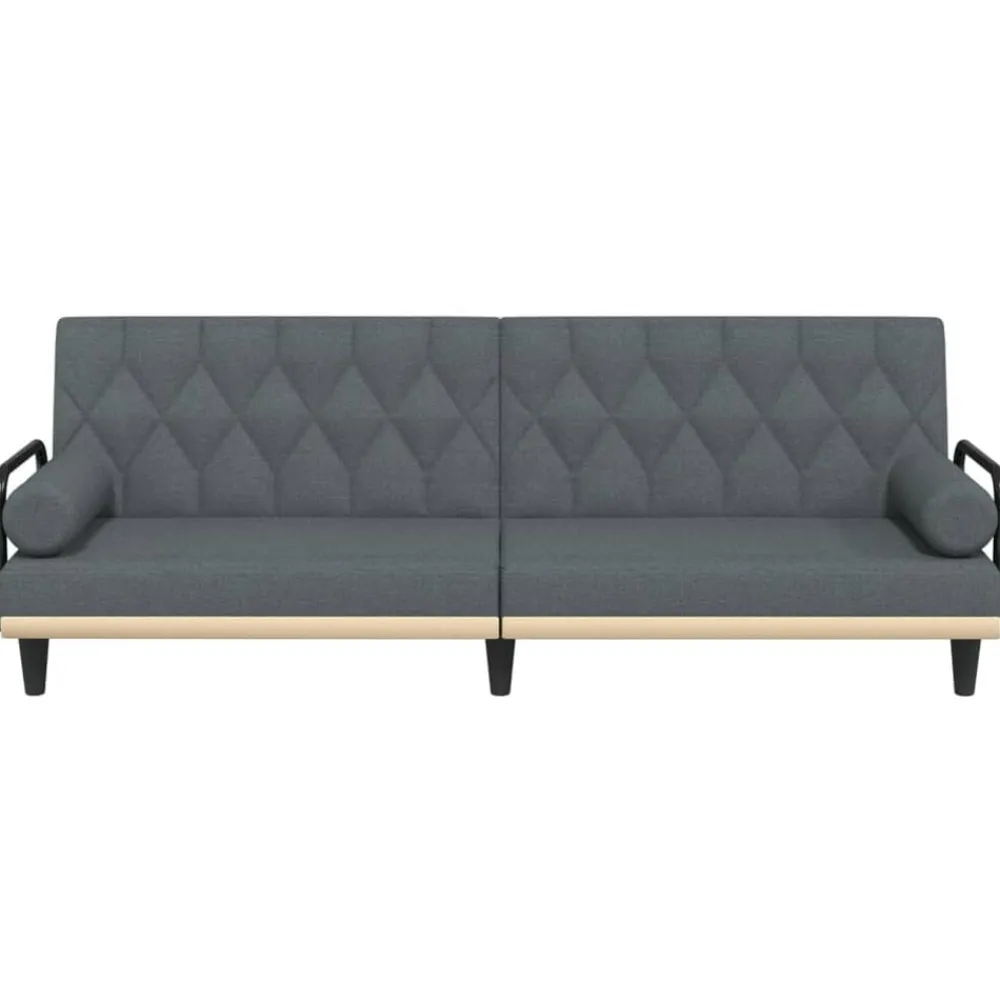 vidaXL Sofás-Sofá cama con reposabrazos tela