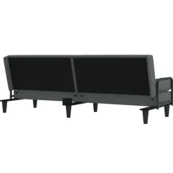 vidaXL Sofás-Sofá cama con reposabrazos tela