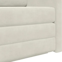 vidaXL Sofá cama 124 x 71 x 78 cm Terciopelo Crema Clearance