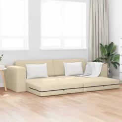 vidaXL Sofás-Sofá cama 245 x 78 x 77 cm tela