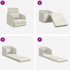 vidaXL Sofás-Sofá cama 65 x 80 x 83 cm Terciopelo