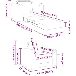 vidaXL Sofás-Sofá cama 98 x 71 x 83 cm Terciopelo