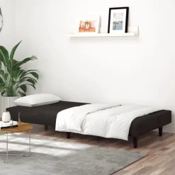 vidaXL Sofás-Sofá cama de 2 plazas terciopelo