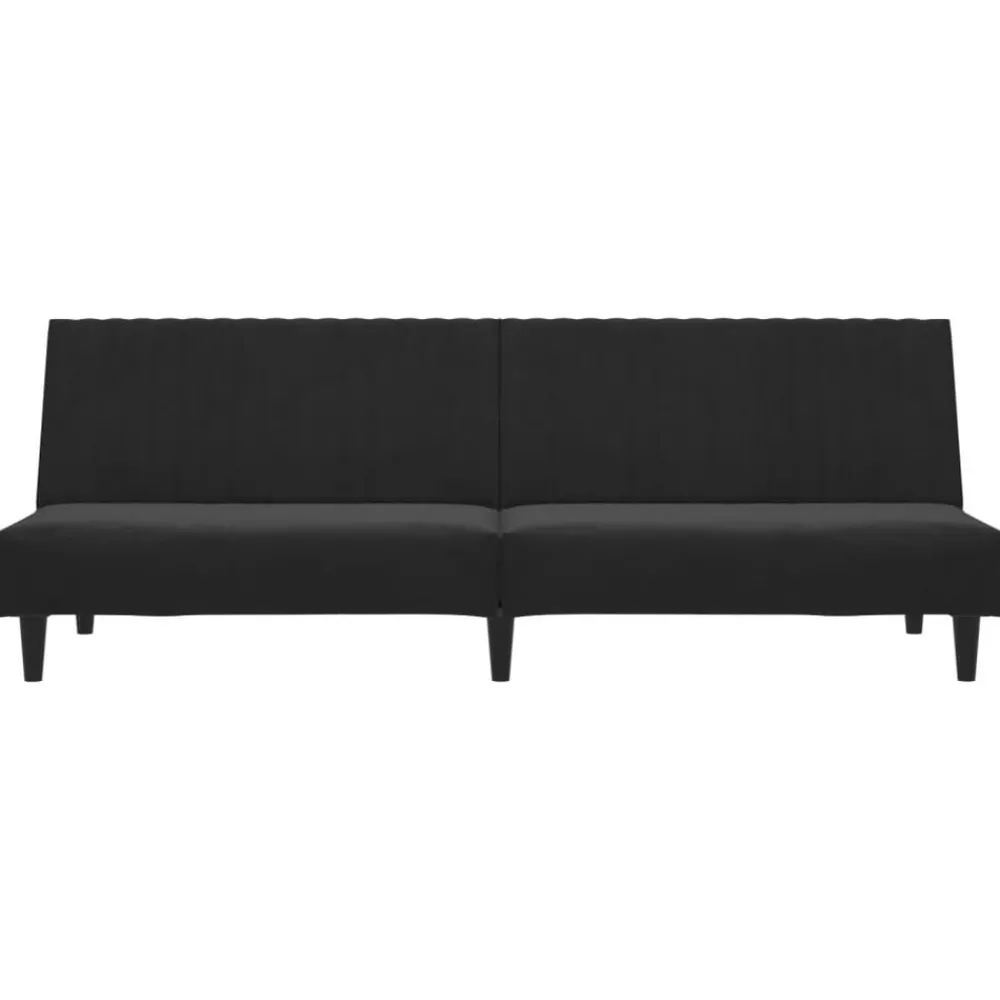 vidaXL Sofás-Sofá cama de 2 plazas terciopelo