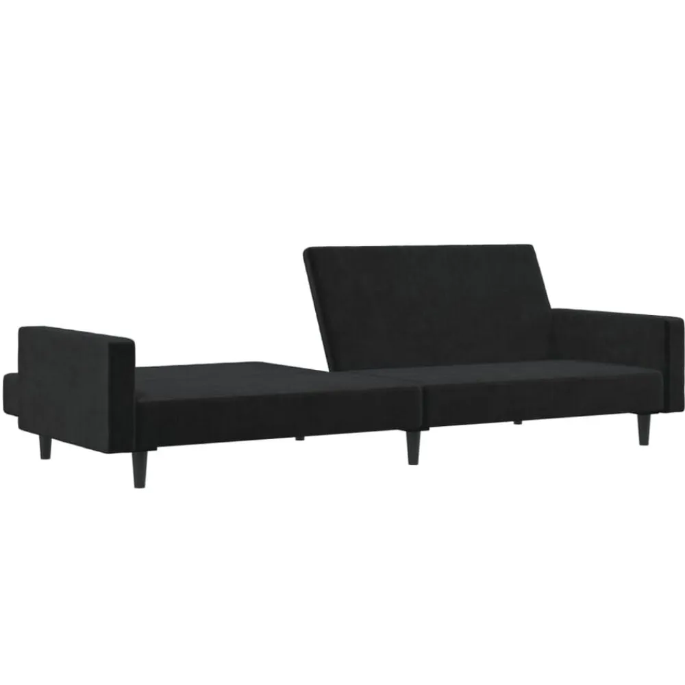 vidaXL Sofás-Sofá cama de 2 plazas terciopelo