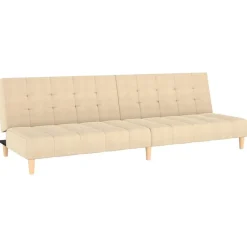 vidaXL Sofá cama de 2 plazas tela color Crema Outlet