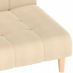 vidaXL Sofá cama de 2 plazas tela color Crema Outlet