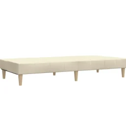 vidaXL Sofá cama de 2 plazas tela color Crema Best