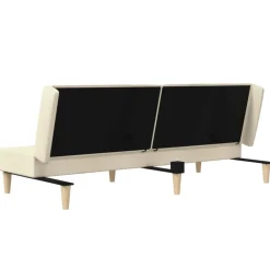 vidaXL Sofá cama de 2 plazas tela color Crema Best