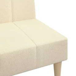 vidaXL Sofá cama de 2 plazas tela color Crema Best