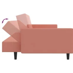 vidaXL Sofás-Sofá cama de 2 plazas terciopelo