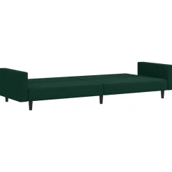 vidaXL Sofás-Sofá cama de 2 plazas terciopelo