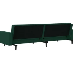 vidaXL Sofás-Sofá cama de 2 plazas terciopelo