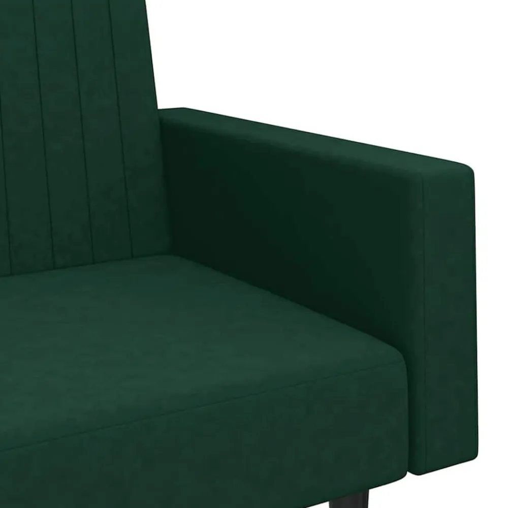 vidaXL Sofás-Sofá cama de 2 plazas terciopelo