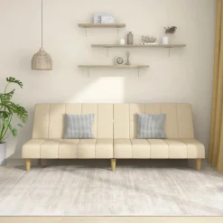 vidaXL Sofás-Sofá cama de 2 plazas tela color