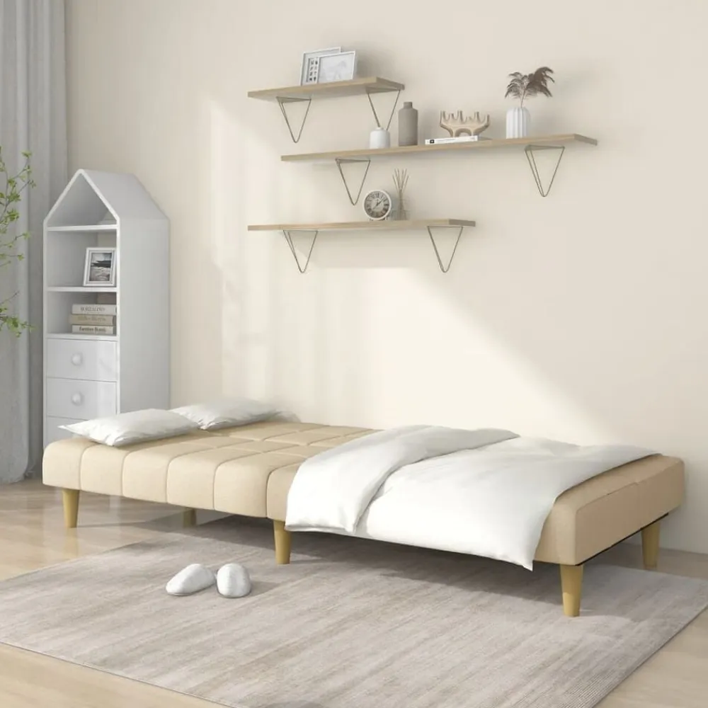 vidaXL Sofás-Sofá cama de 2 plazas tela color