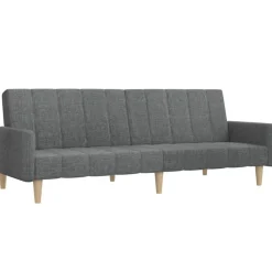 vidaXL Sofá cama de 2 plazas tela Gris claro Hot