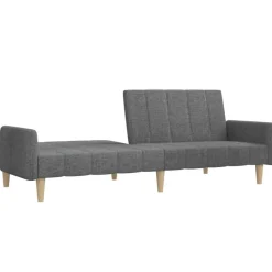 vidaXL Sofá cama de 2 plazas tela Gris claro Hot